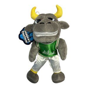 USF Bulls Mascot Plush Toy – Rocky the Bull – Green & White Uniform – Mascot Fac